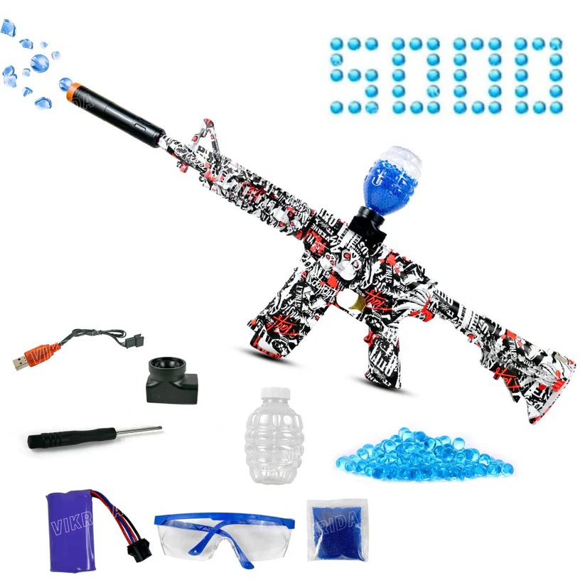 Small Balls Blaster Gun with 5000 Small Balls, Battery Gun