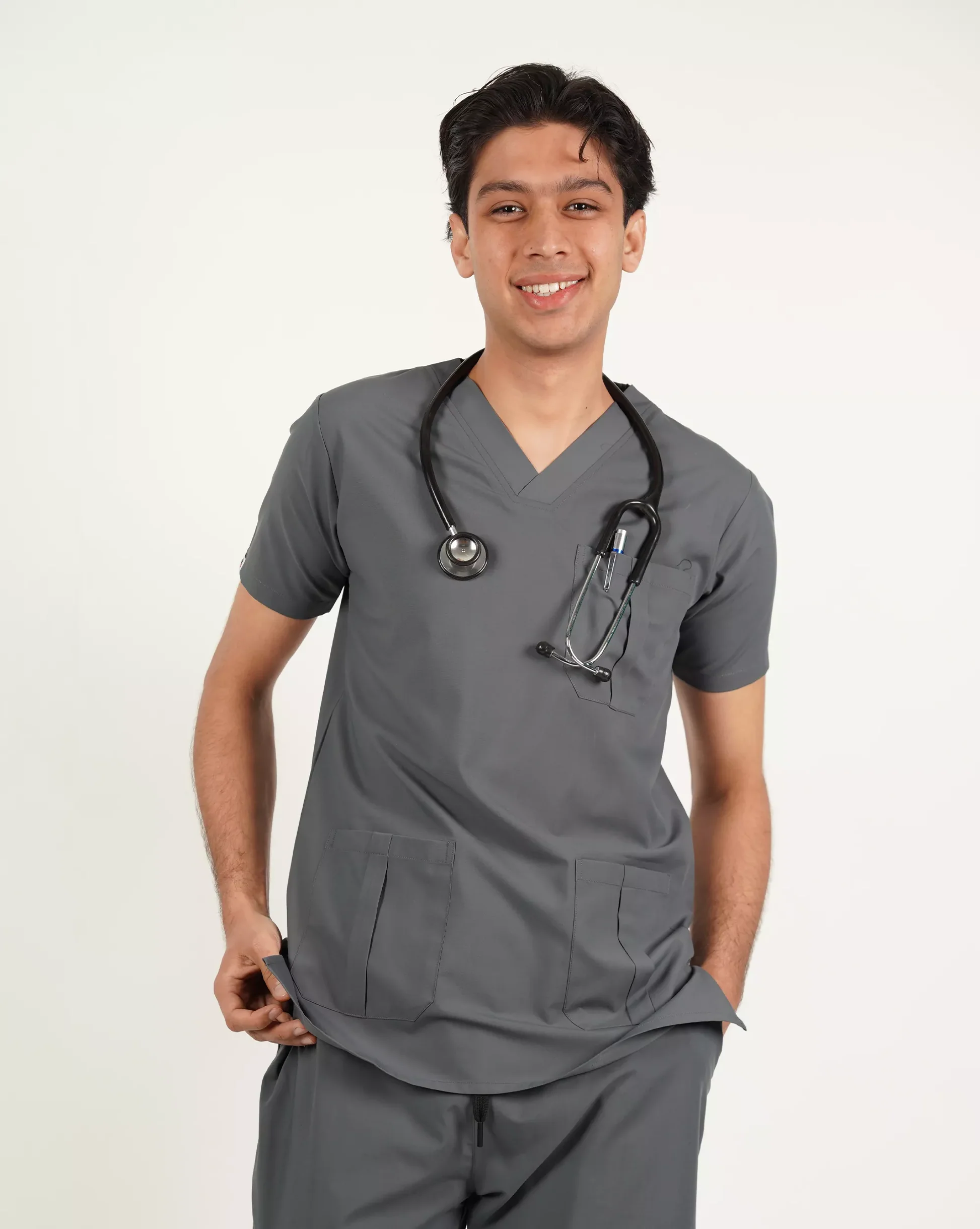 LuxeMed Premium Scrub Grey (Unisex)