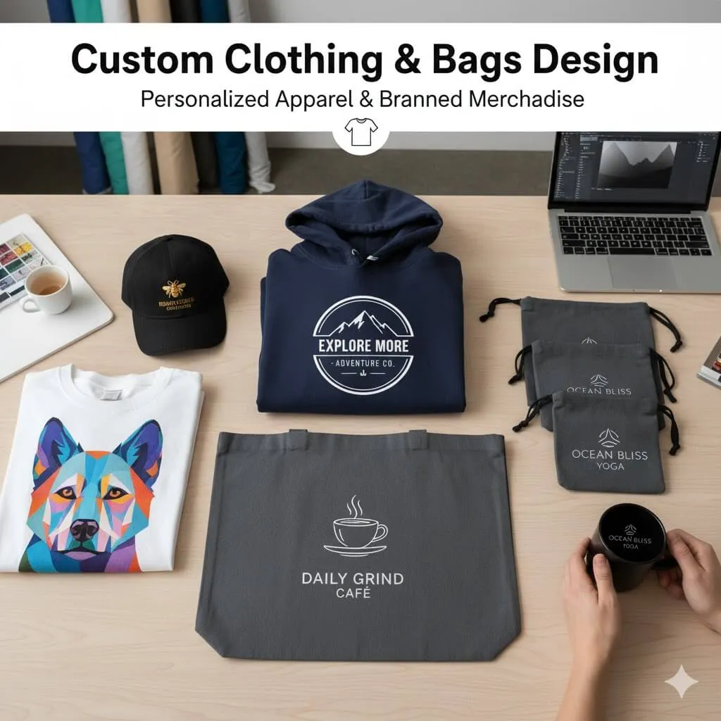 Branded Clothing & Bags | Custom Design for Businesses
