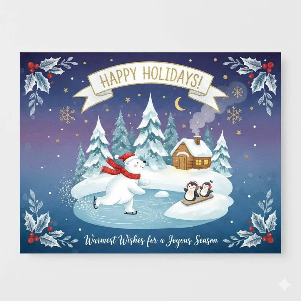 Creative Holiday Cards Design | Custom Christmas & New Year