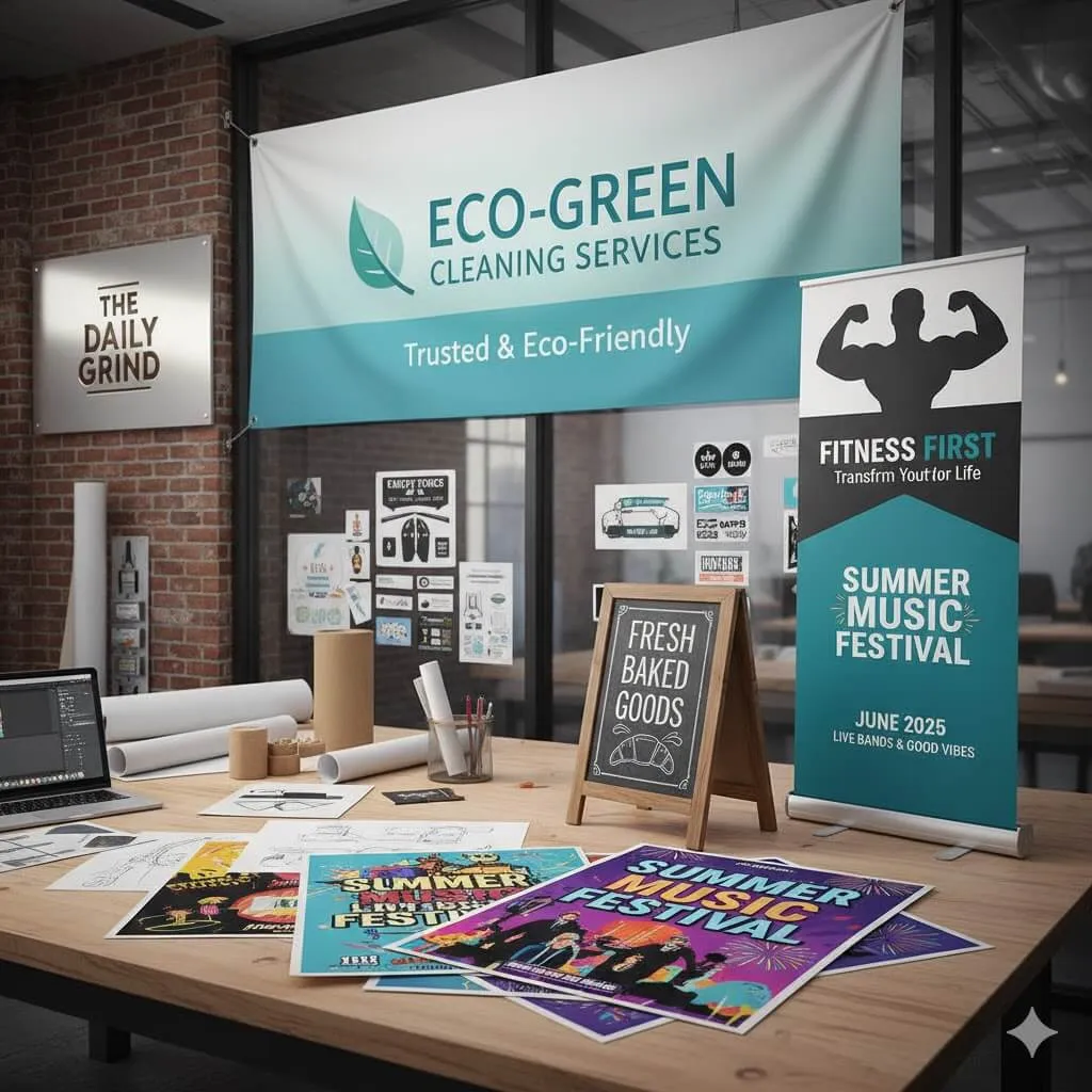 Custom Signs, Banners & Posters Design