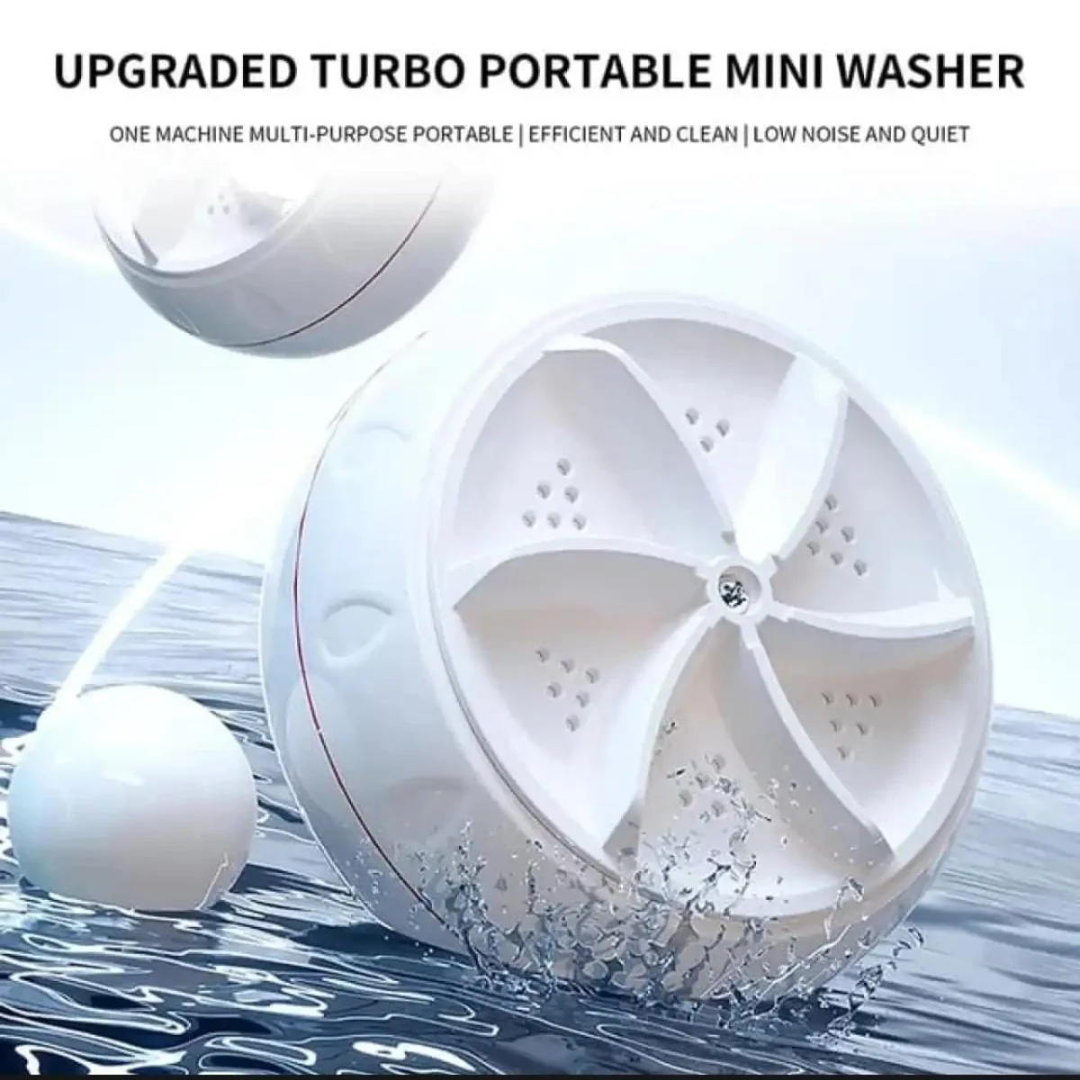 Portable USB Mini Turbo Washer | Ultrasonic Travel Washing M