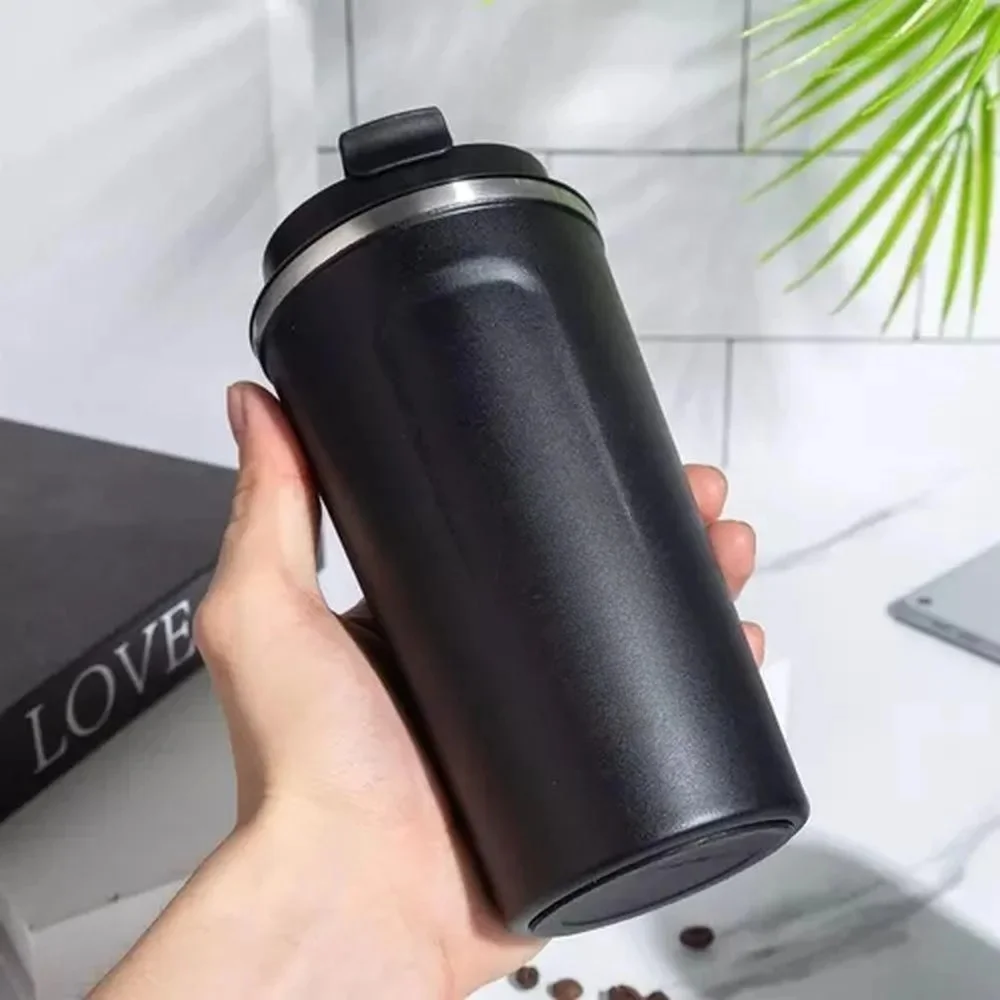 Black 510ML Stainless Steel Vacuum Insulated Thermos Flask T