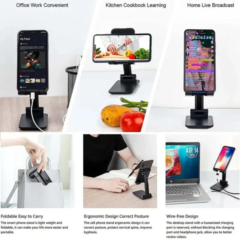 Universal Foldable Mobile & Tablet Stand | Adjustable Multi-