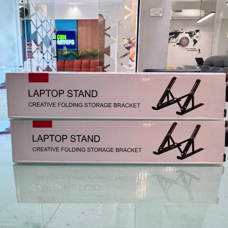 Premium Aluminum Foldable Laptop Stand | Sturdy, Adjustable,