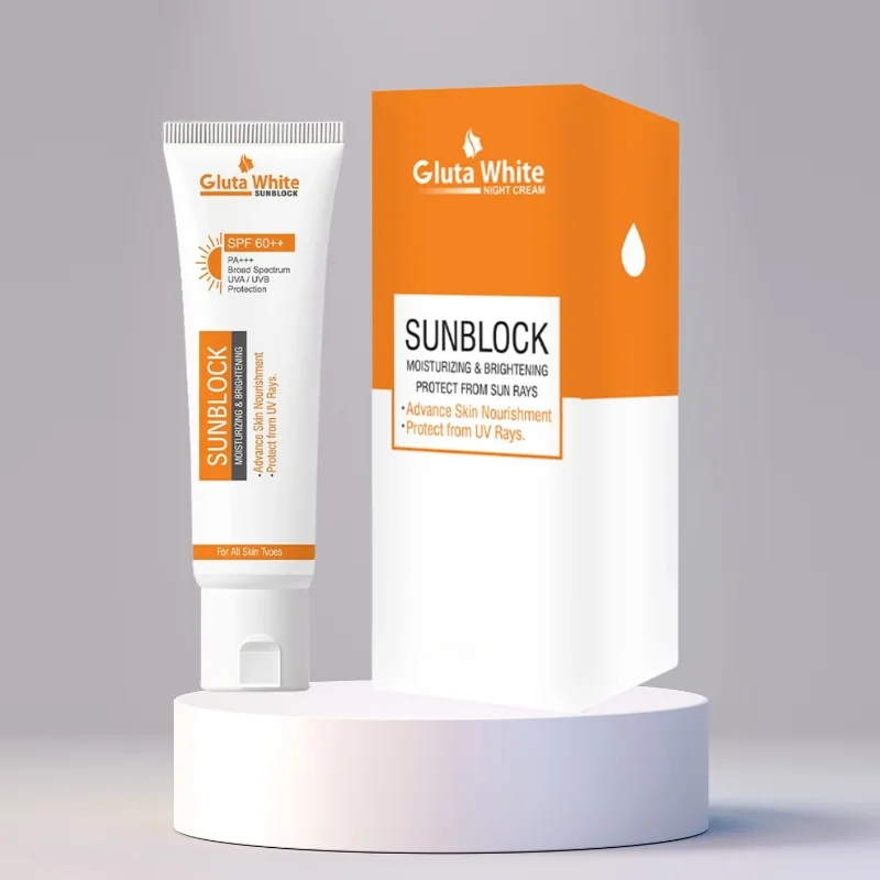 Gluta White SunBlock SPF 60 | Moisturizing & Brightening Sun