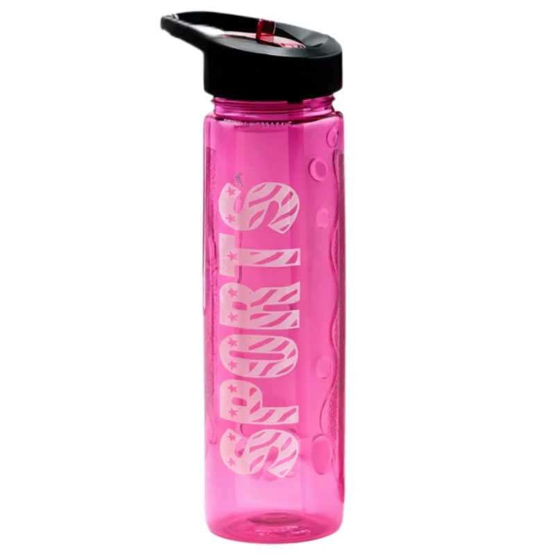 Pink Stylish Water Sport Bottle 1000ml with Straw | Leakproo