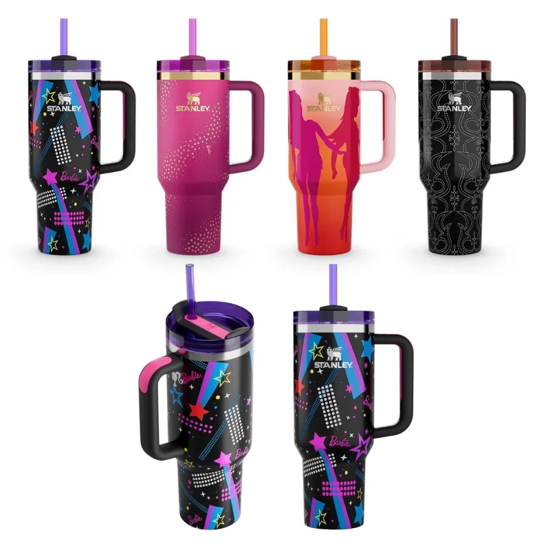 Star Pink Stylish Stanley Barbie Tumbler | H2.0 Tumbler 1.18