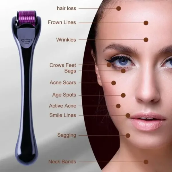 Derma Roller 0.5mm for Hair & Skin Therapy | 540 Titanium Mi