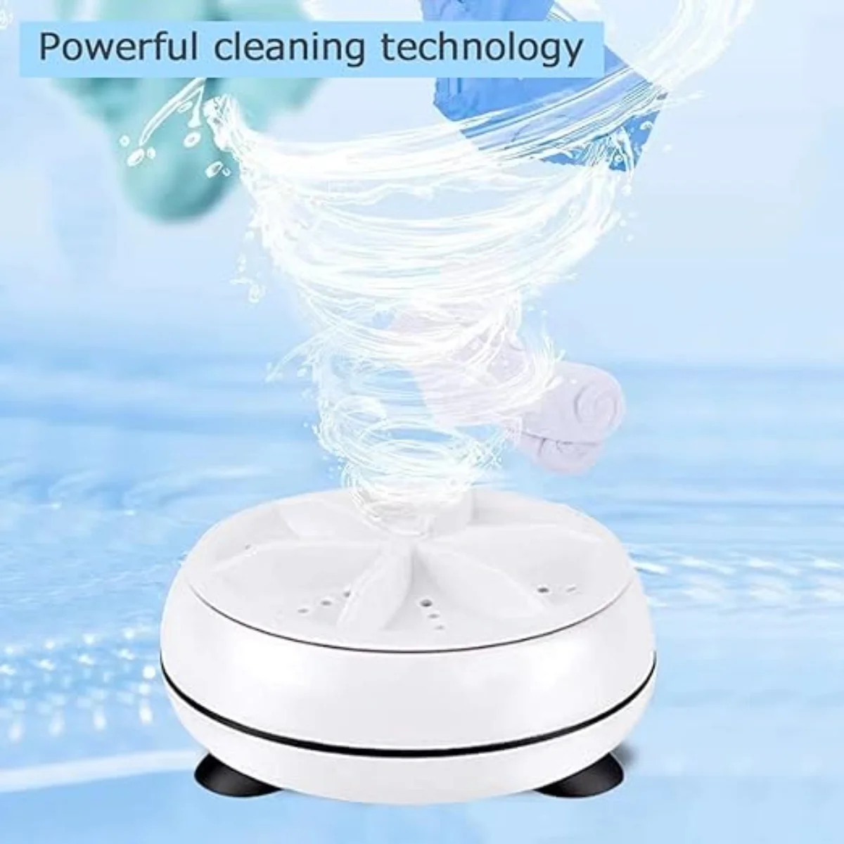Portable USB Mini Turbo Washer | Ultrasonic Travel Washing M