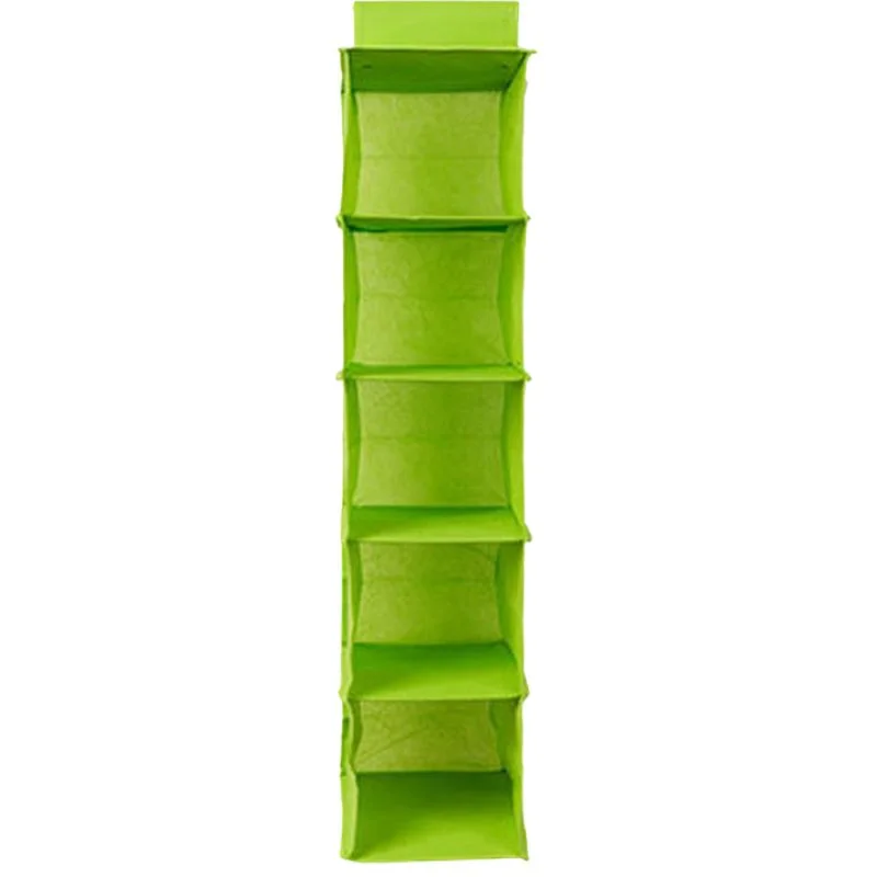 5 Shelf Clothes Hanging Organizer | Foldable Wardrobe Sectio