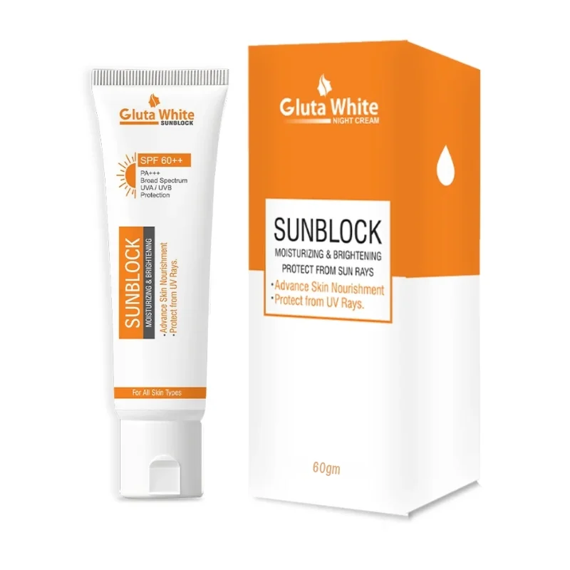 Gluta White SunBlock SPF 60 | Moisturizing & Brightening Sun