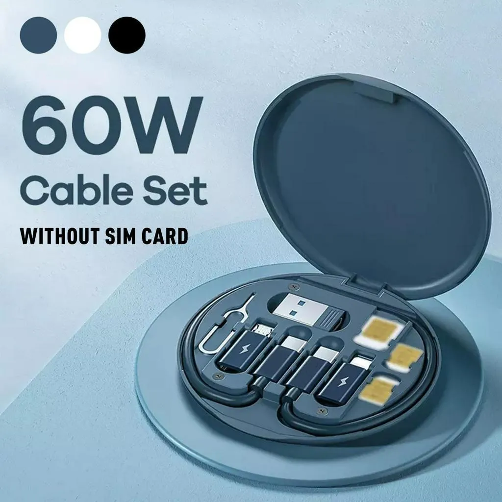 New Data Cable Storage Box | 60W Fast Charging | Multifuncti