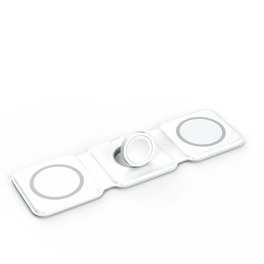 3-in-1 Foldable Magnetic Wireless Charger 15W Charging Stati