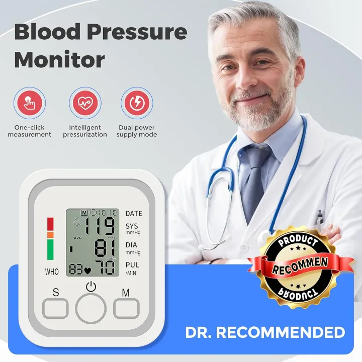 Digital Blood Pressure Monitor | Upper Arm Automatic BP Mach
