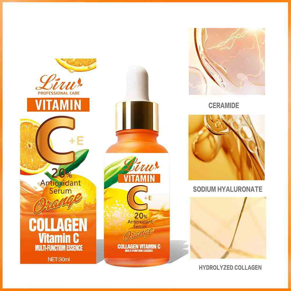 Liru Collagen Vitamin C Serum Orange 30ml Brightening Anti-A