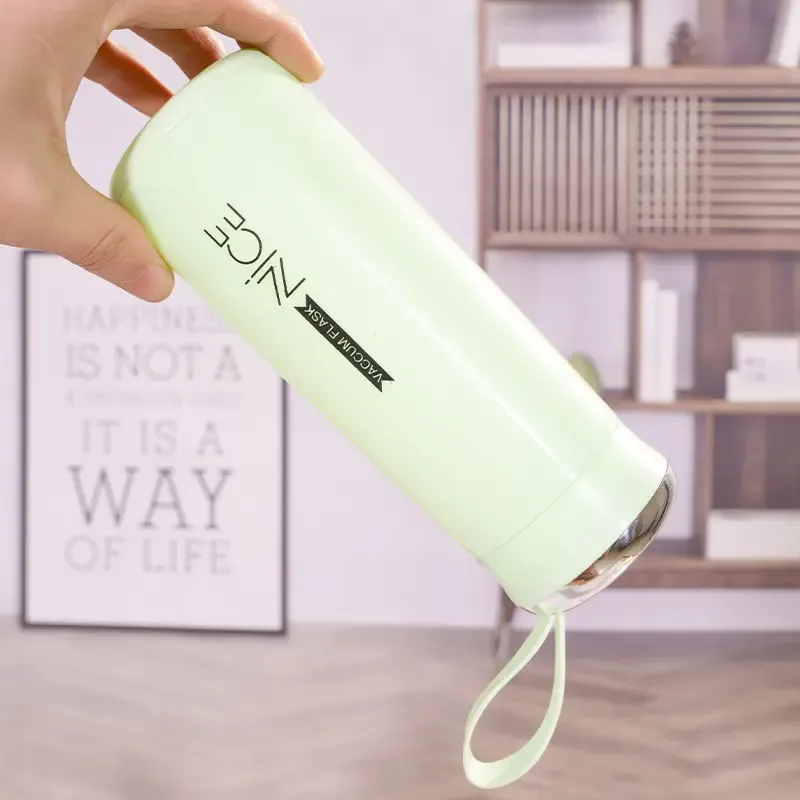 Nice Bottle | 400ml Mini Flask Glass Water Bottle with Vacuu