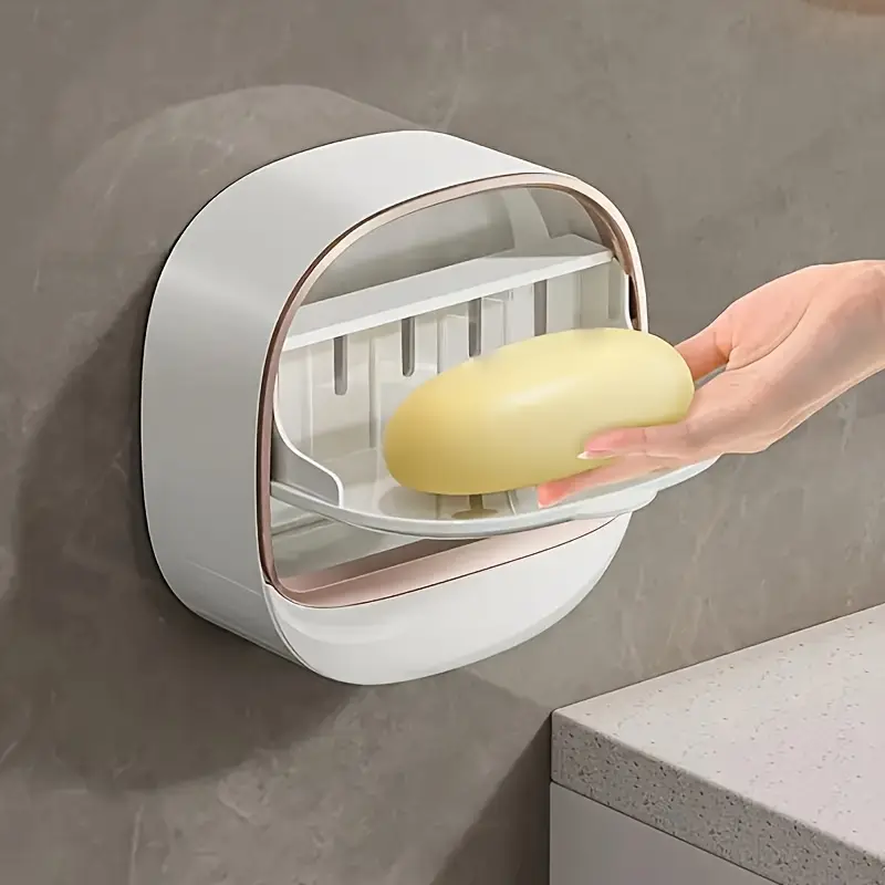 Milky White | Self-Adhesive Wall-Mounted Luxury Soap Holder