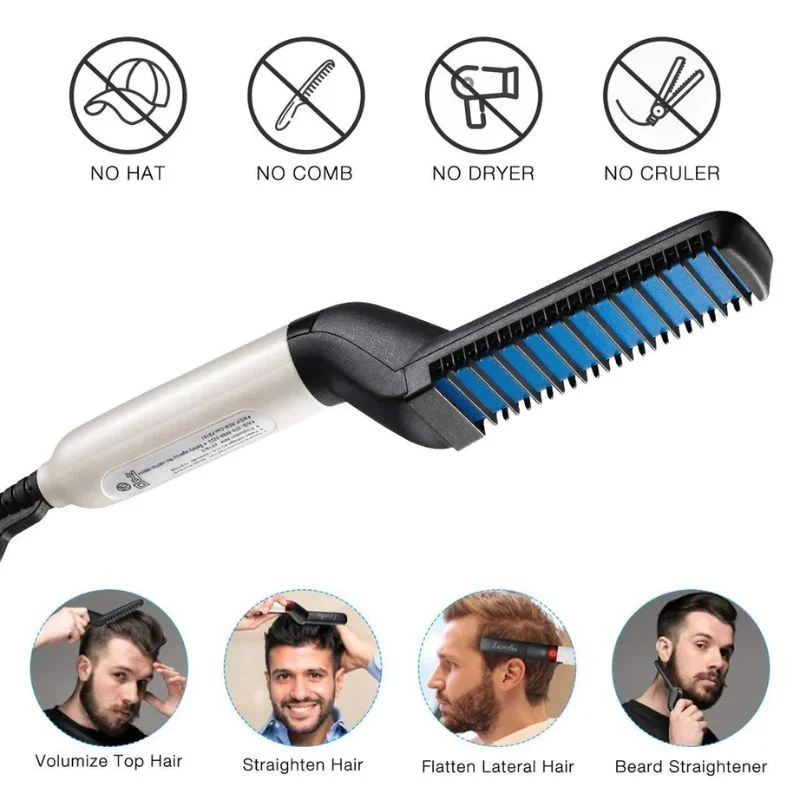 Hair & Beard Straightener Comb for Men | Multifunction Elect