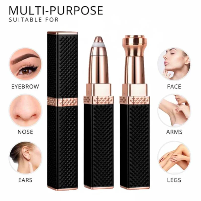 2-in-1 Flawless Facial Hair Remover & Eyebrow Trimmer | USB