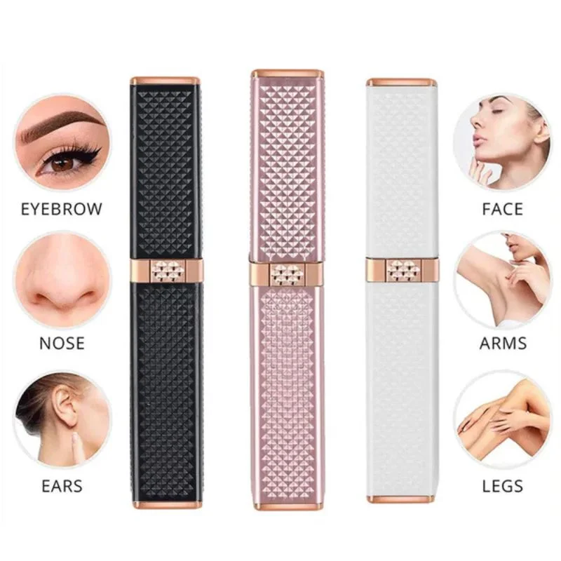 2-in-1 Flawless Facial Hair Remover & Eyebrow Trimmer | USB