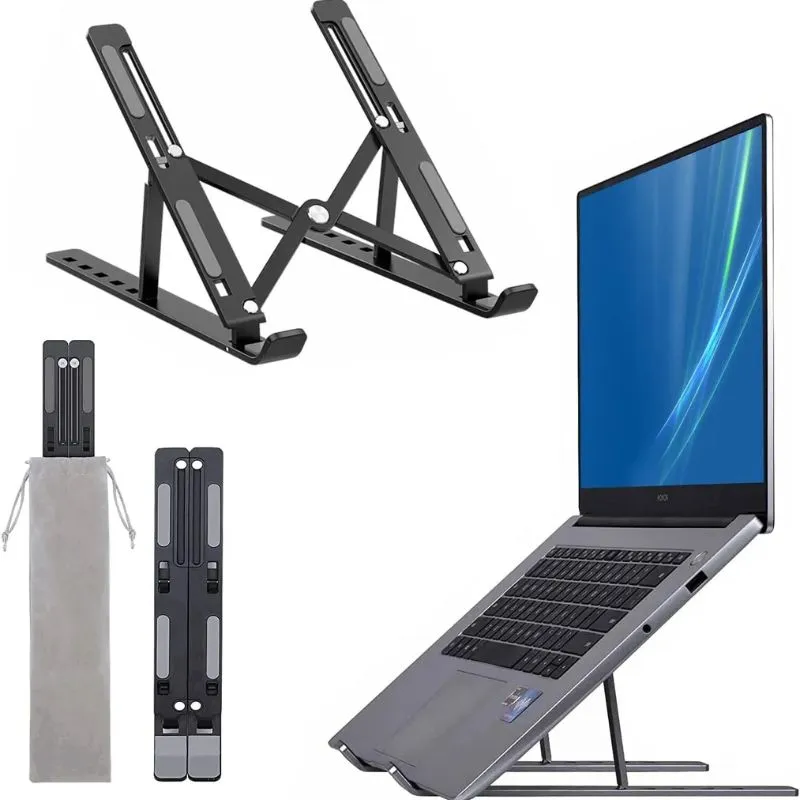 Premium Aluminum Foldable Laptop Stand | Sturdy, Adjustable,