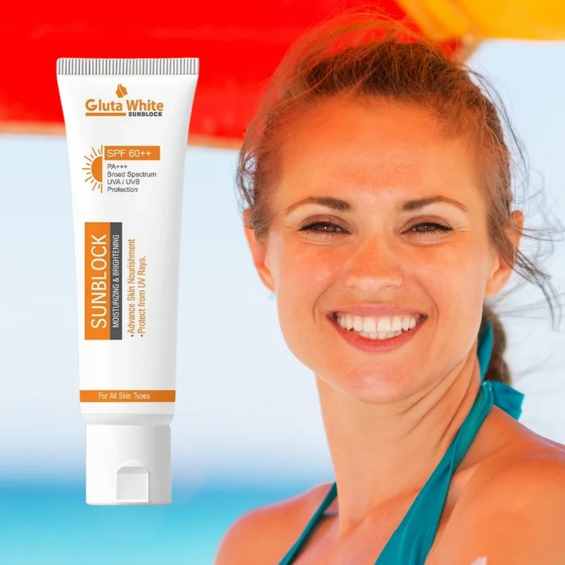 Gluta White SunBlock SPF 60 | Moisturizing & Brightening Sun