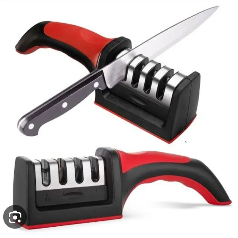 3-in-1 Knife Sharpener Set with Ceramic Peeler | 3-Stage Bla