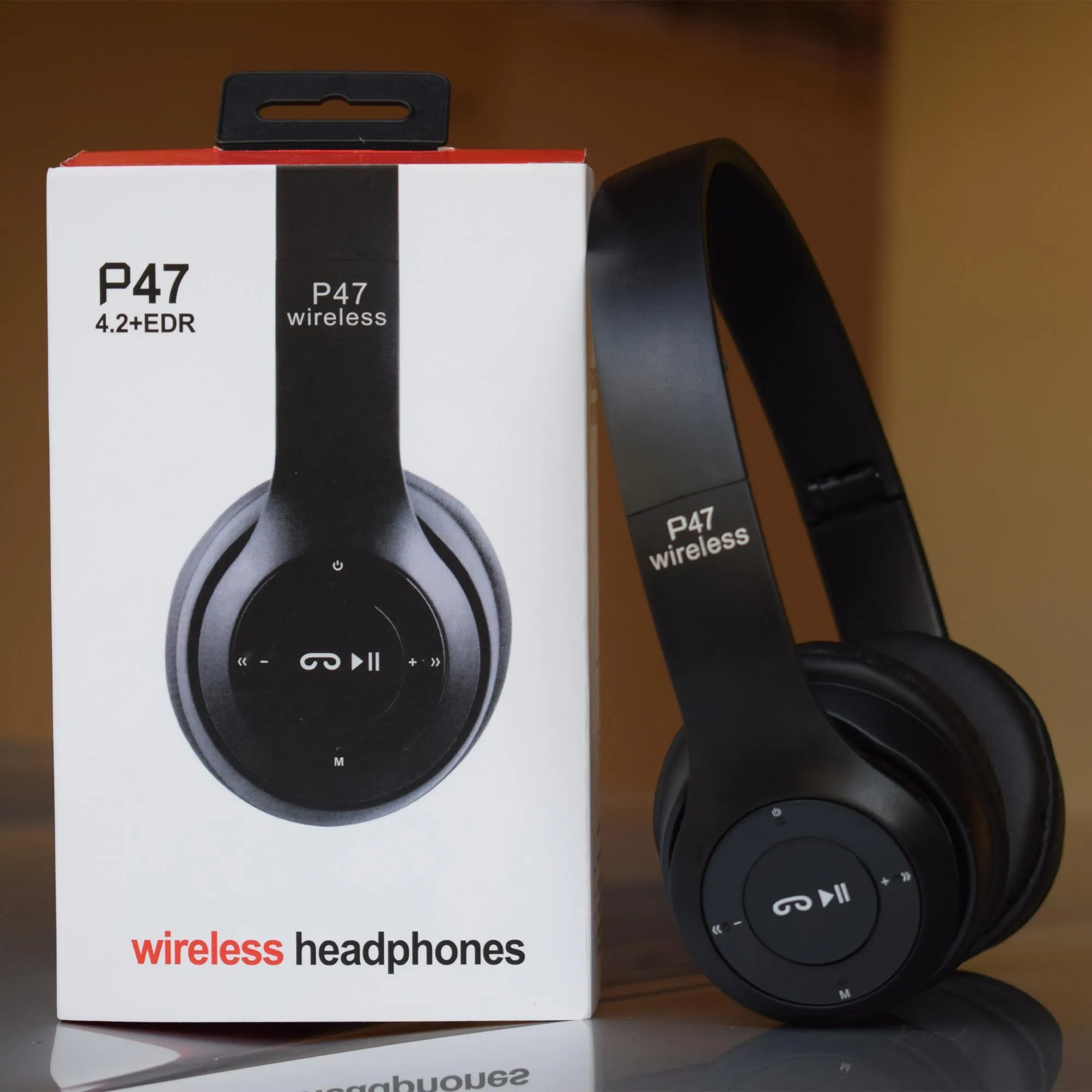 P47 Wireless Headphones | Bluetooth Foldable Headset | Stere