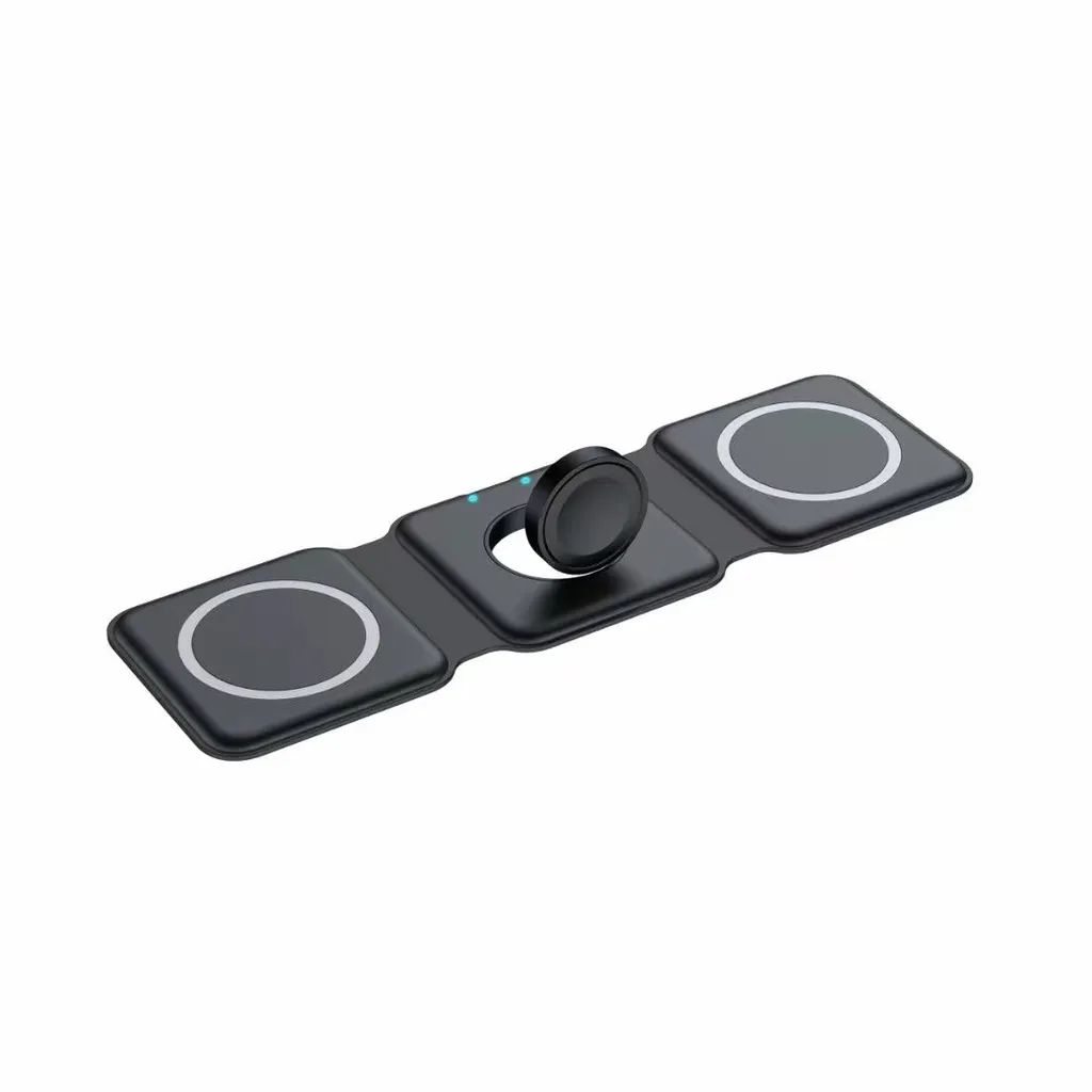 3-in-1 Foldable Magnetic Wireless Charger 15W Charging Stati
