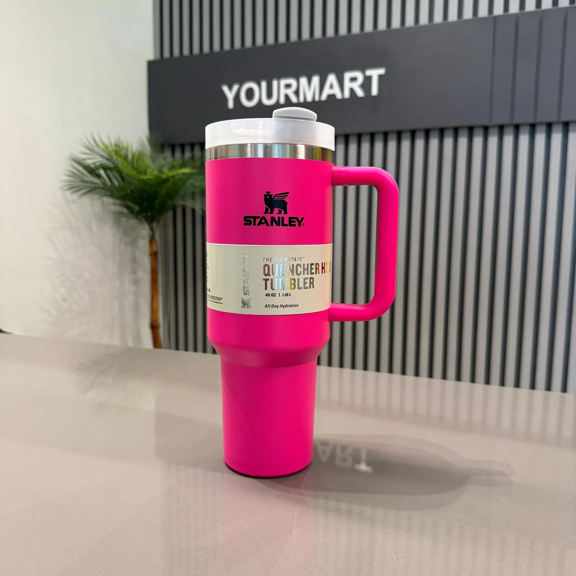 Pink Stanley 40 Oz Stainless Steel Tumbler | Leak-Proof Vacu
