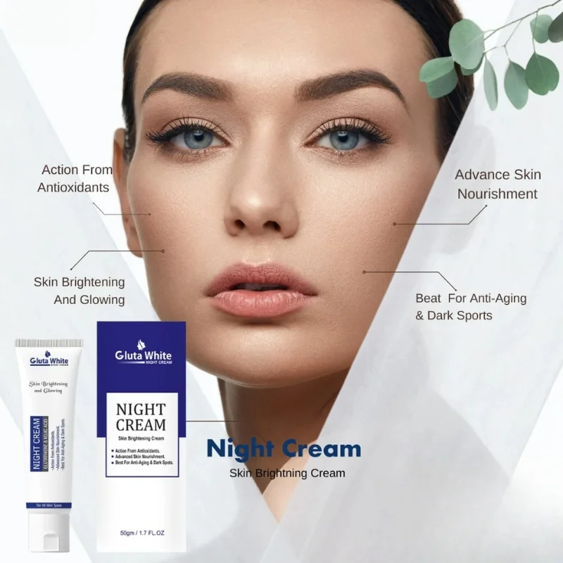 Gluta White Night Cream | Advanced Brightening & Anti-Aging