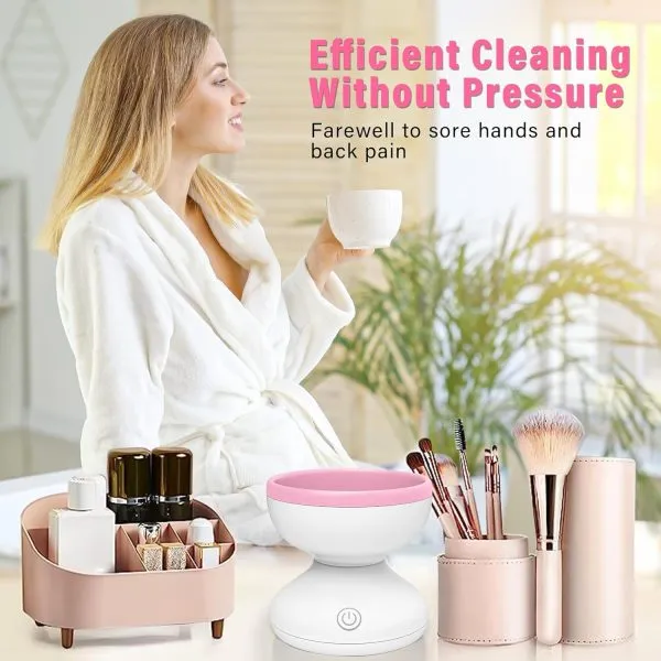 Electric Makeup Brush Cleaner Machine | Automatic USB Rechar