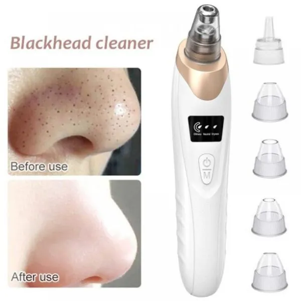 Blackhead Suction Remover Portable Pore Cleaner with LED Dis