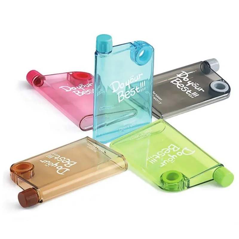 Pink Ultra Slim Notebook Style Water Bottle 380ml | Portable