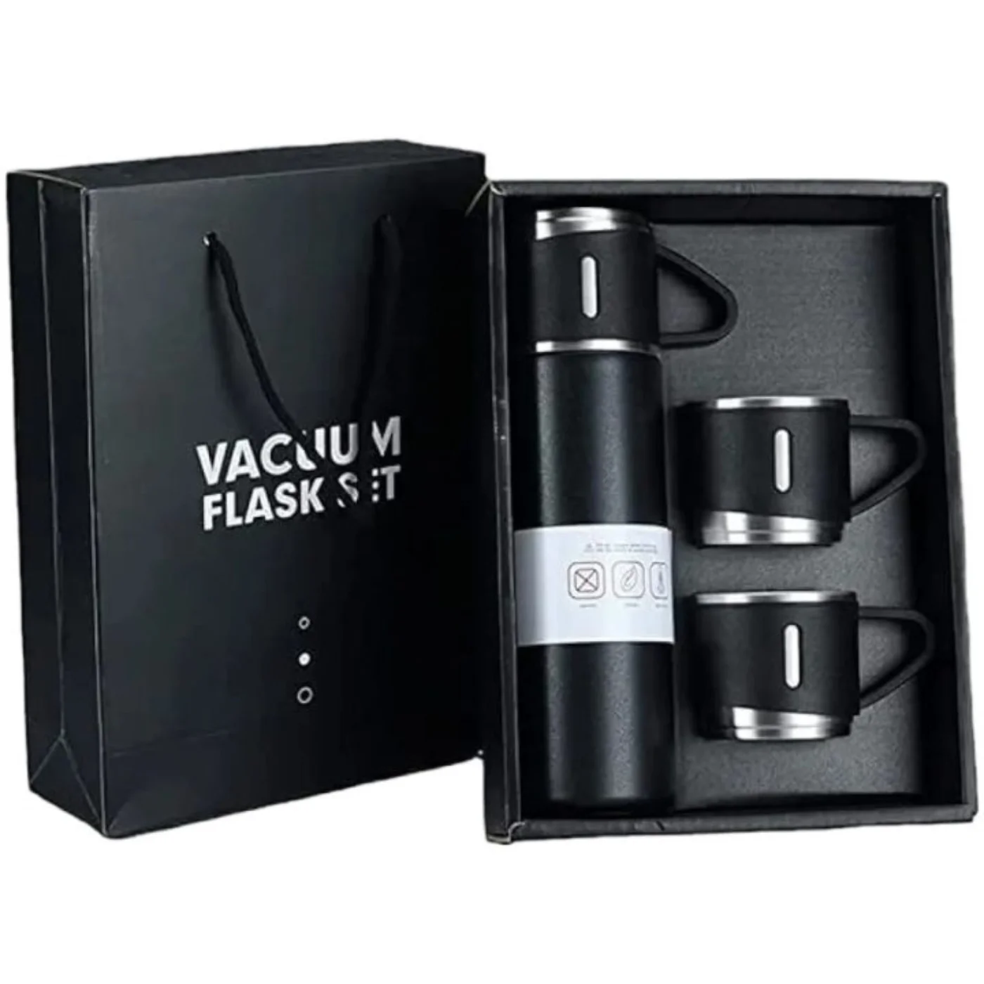 3 Cup 500ML Double-Layer Stainless Steel Vacuum Flask Set |
