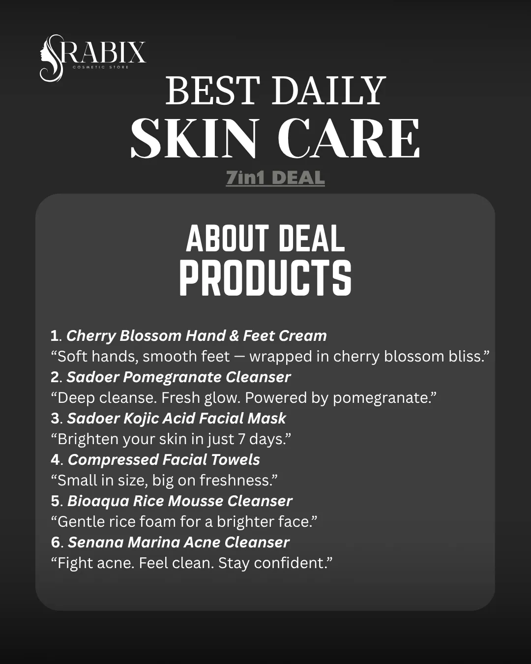 Best Daily Skincare Deal – 7-in-1 Bundle