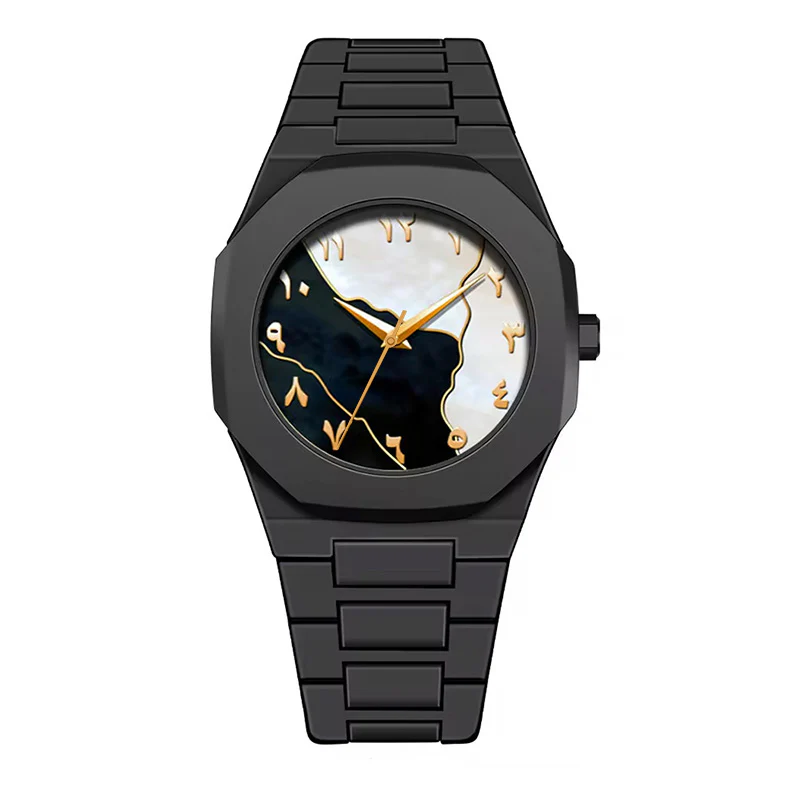 Midnight Gold Arabic Numeral Watch