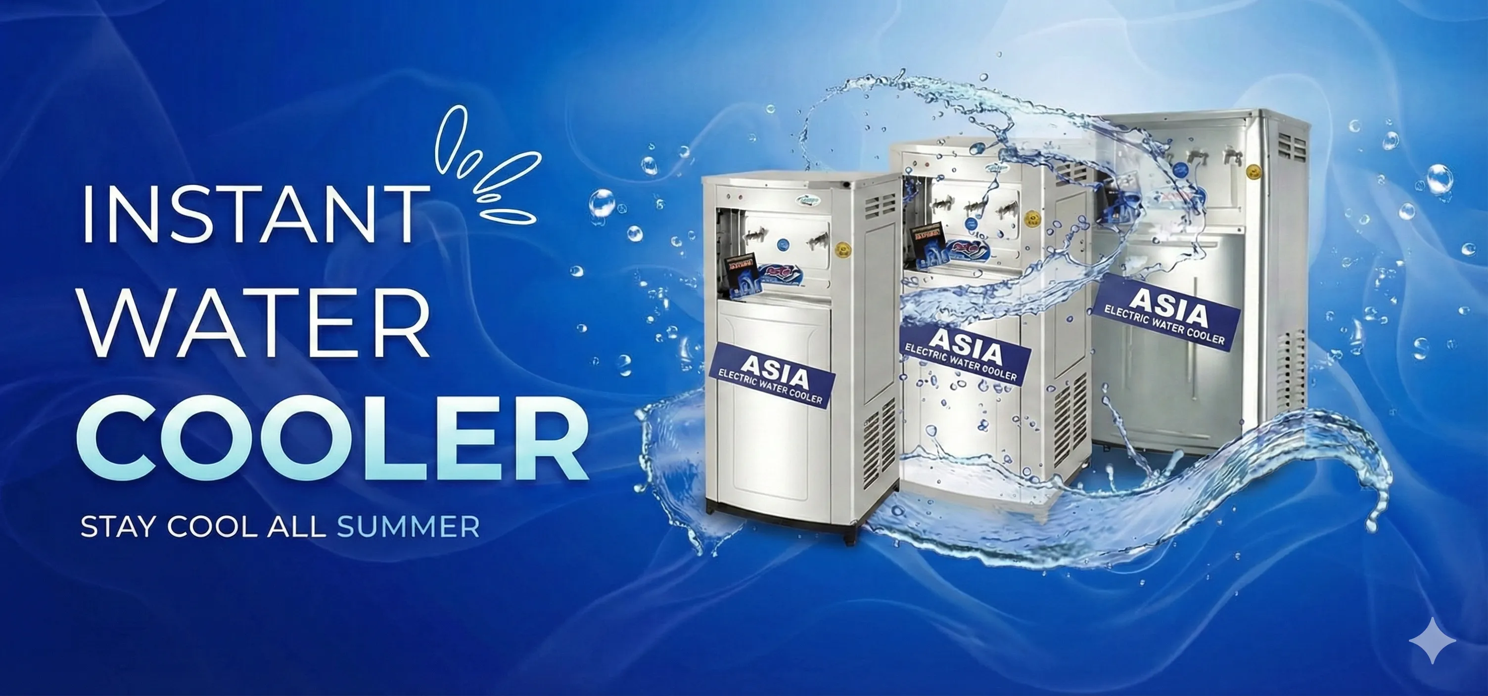 <b>ASIA <br />ELECTRIC WATER COOLER</b>