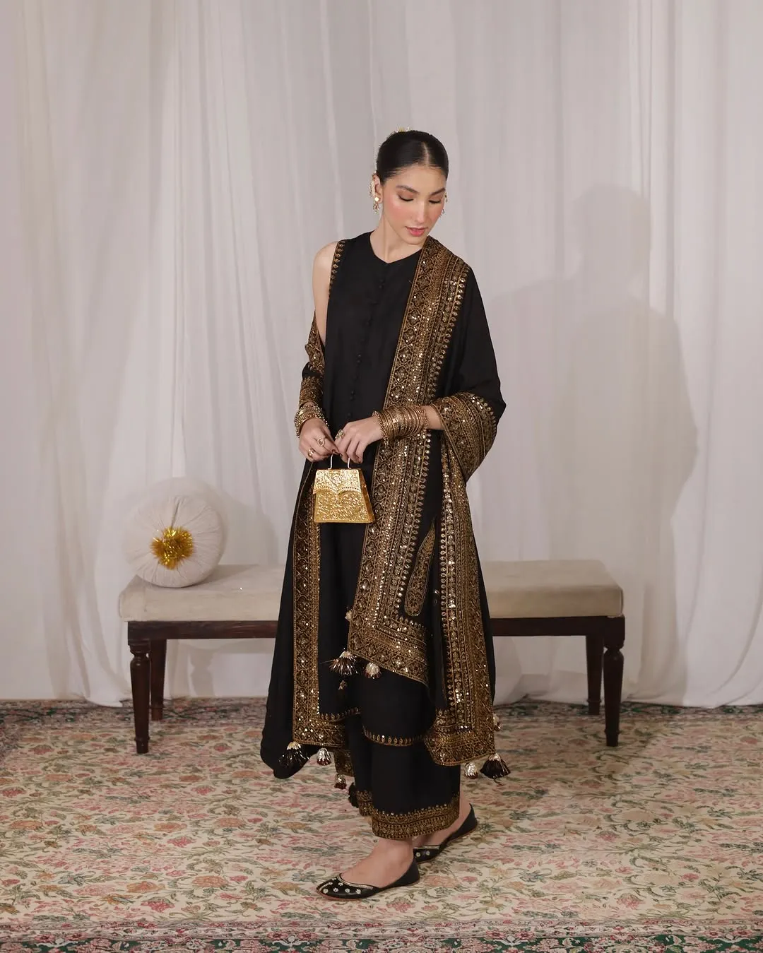 Black Attire | 3 - PIECE STITCHED SUIT