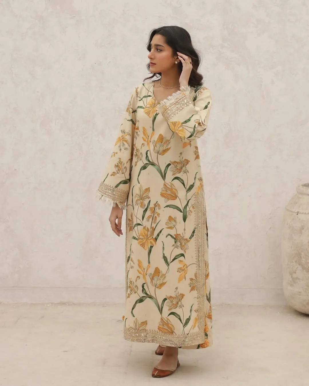 Floral Aura | 2 Piece Stitched Suit