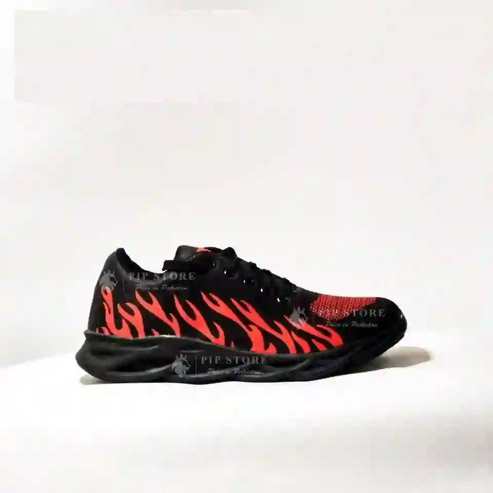 Men's Fabric Running Joggers Red Fire