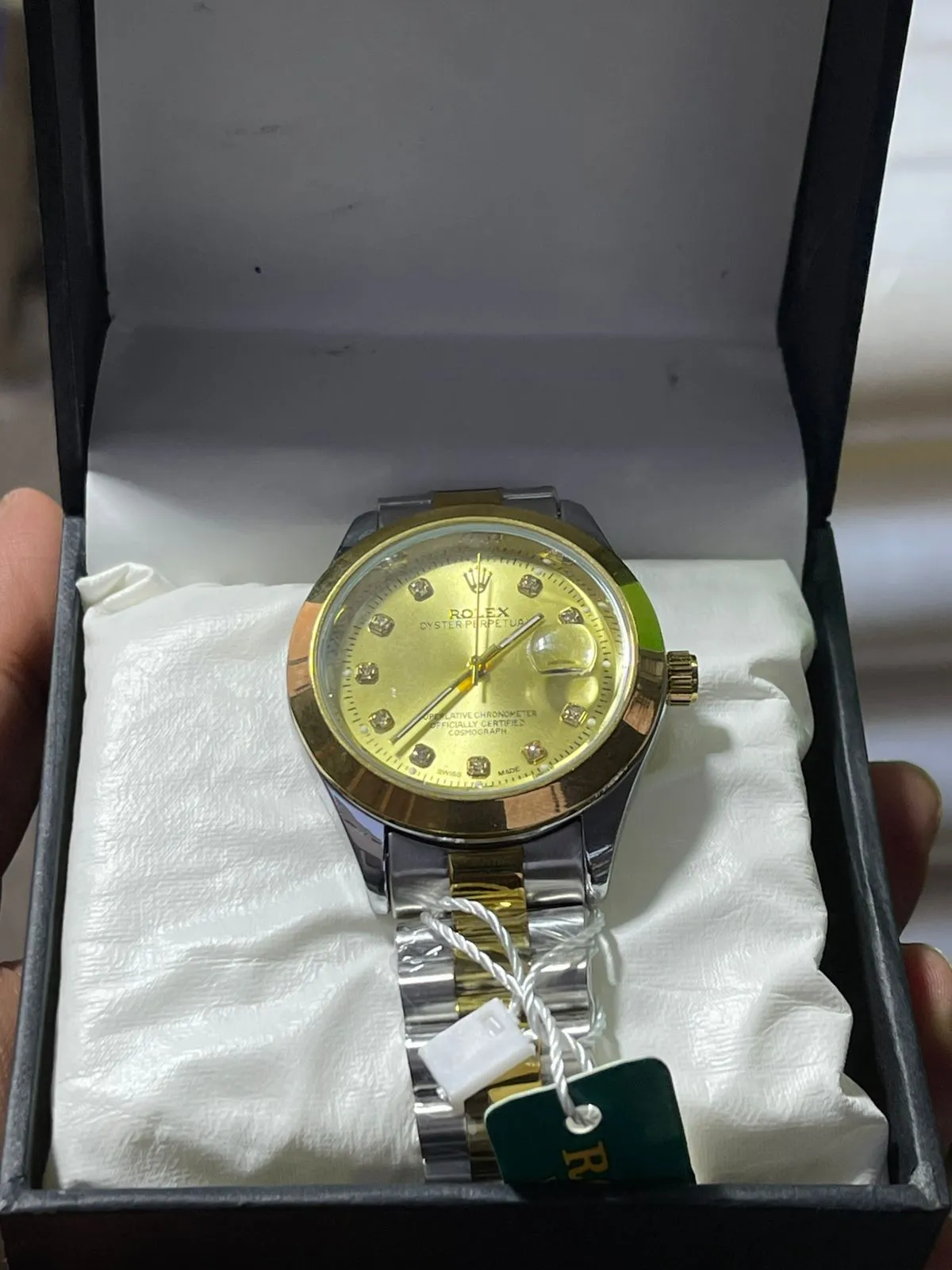 Rolex Datejust Style Two-Tone Gold-Dial Men's Watch