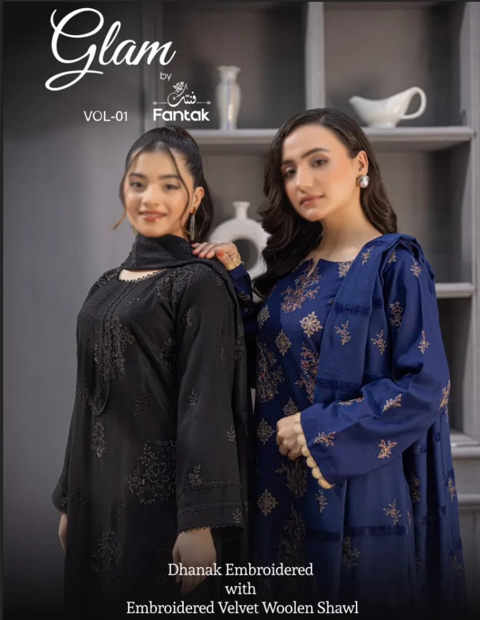 LUXURY DHANAK EMBROIDED W