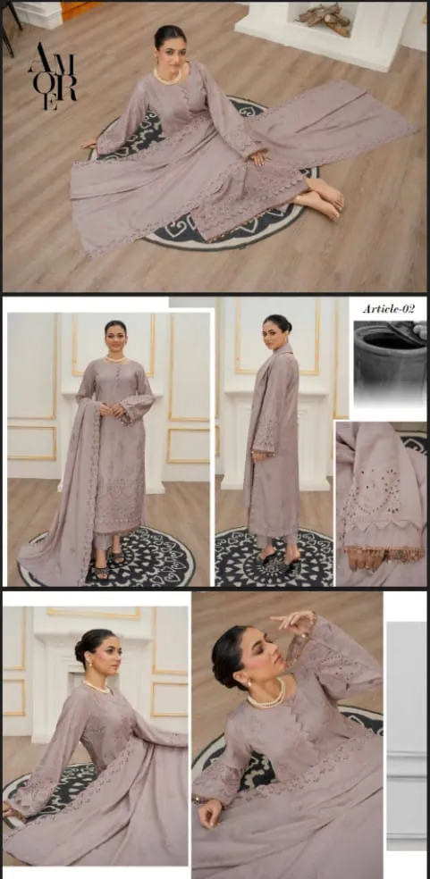 EMBROIDERED PEACH SHIRT WITH EMBROIDERED PEACH DUPATTA