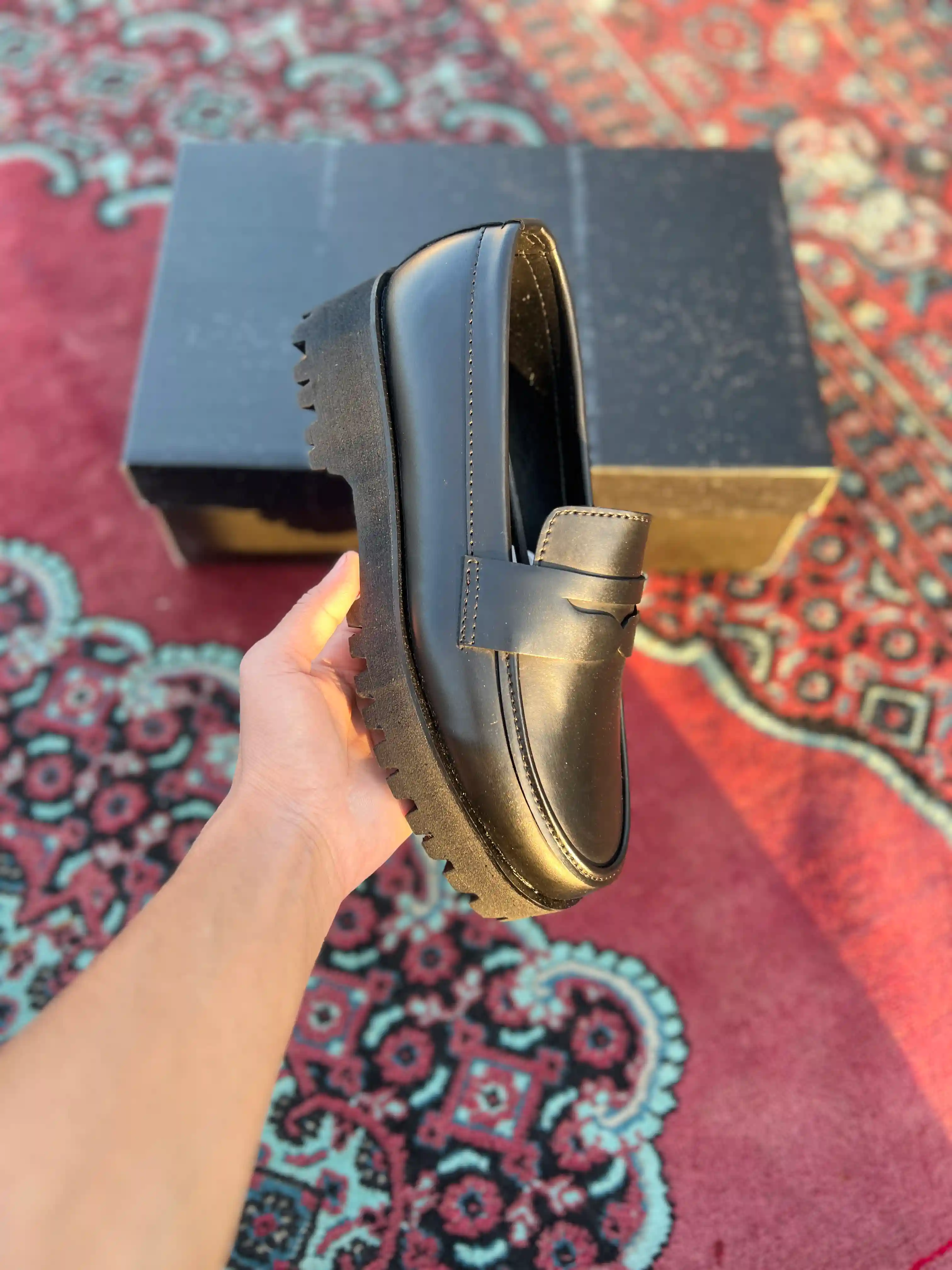 Hermes High Sole Chunky Boots (Black) 🔥