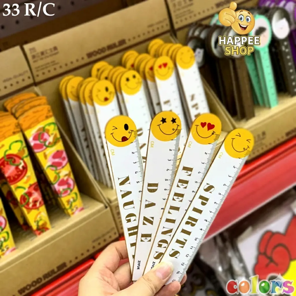 Wooden Emoji Rulers