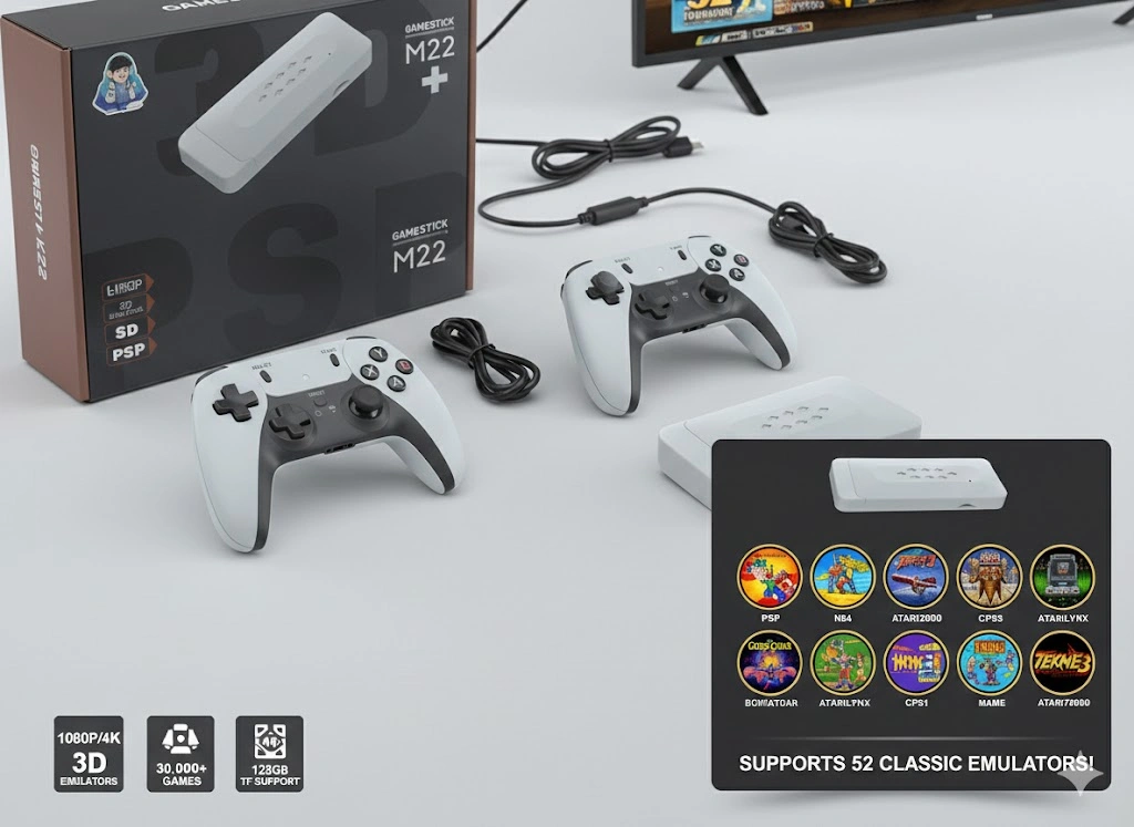 Gamestick M22+ Ultra 4K Wireless Retro Game Console