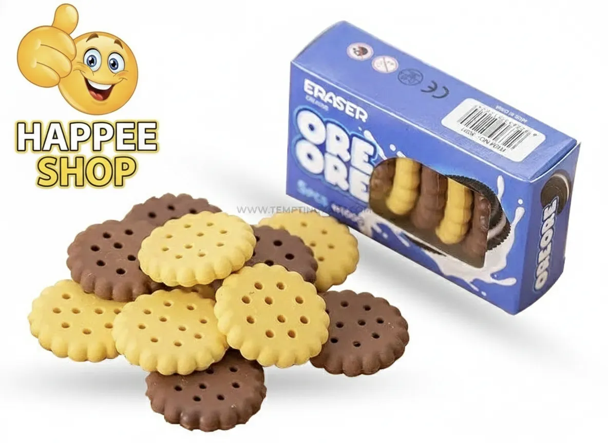 Erasers - Cookies Shape Pencil Erasers