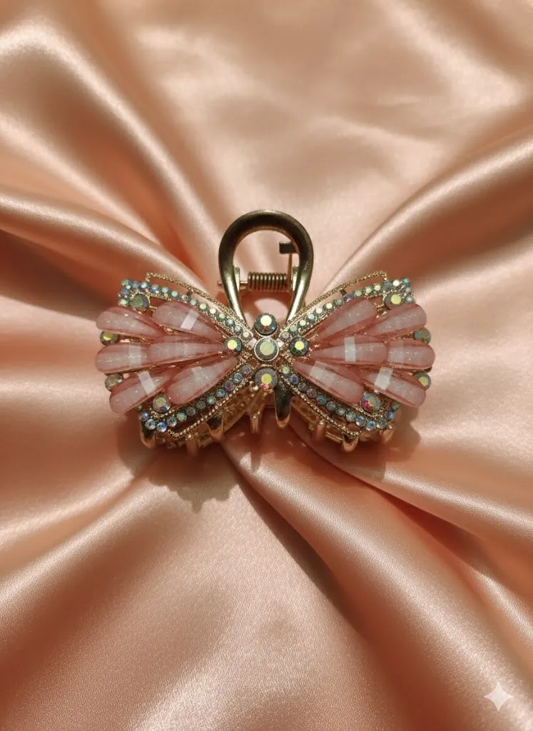 Metal Crystal Hair Clips For Girls